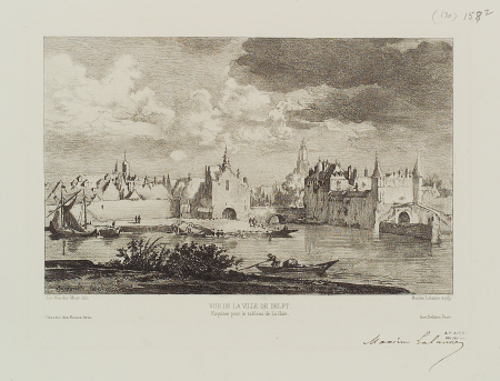 View of the City of Delft (2nd state), Maxime Lalanne, 1882