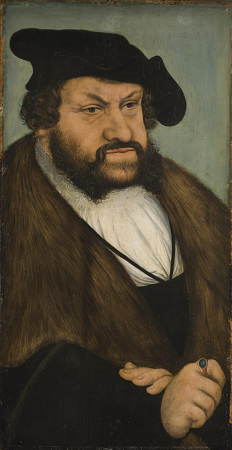 Portrait of Elector Johan the Steadfast of Saxony (1468-1532), Lucas Cranach the Elder, circa 1533