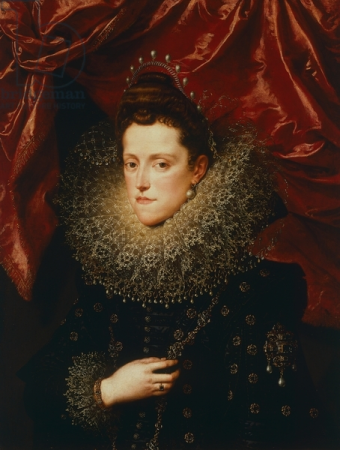 Portrait of Eleonora de' Medici (1567-1611), wife of Vincenzo I Gonzaga, Duke of Mantua, Frans Pourbus the Younger, between 1601 and 1602