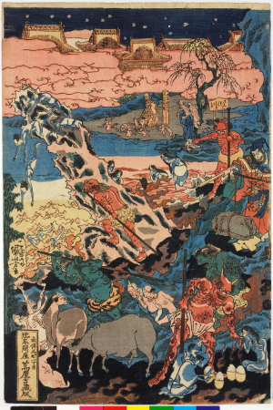 Triptych print, Utagawa Kuniyoshi