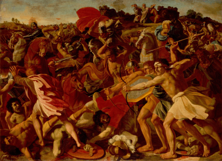 The Victory of Joshua over the Amalekites, Nicolas Poussin, between 1623 and 1626