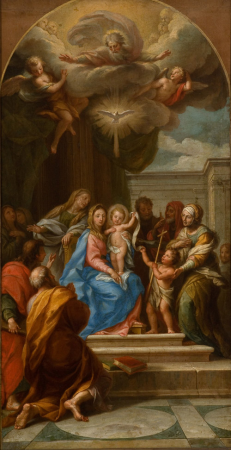 Holy Trinity, with Virgin and Saints, Agostino Masucci, from 1745 until 1760