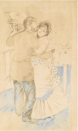 STUDY FOR "THE DANCE IN THE COUNTRYSIDE", Pierre-Auguste Renoir, Executed in 1883.