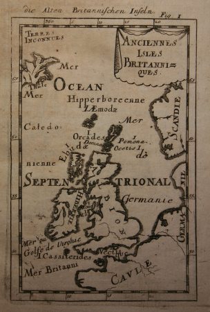 Map of the ancient British Isles, 1685, Alain Manesson Mallet, between 1683 and 1719