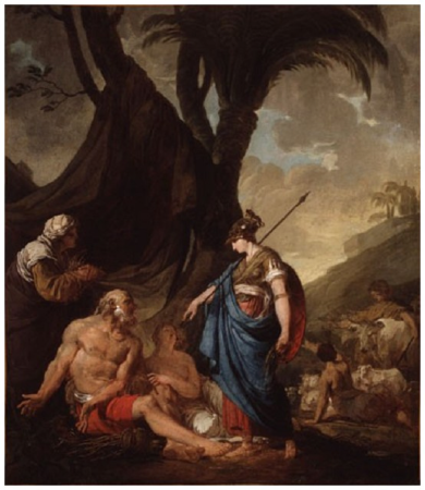 Erminia and the Shepherds (after Torquato Tasso), Joseph-Benoît Suvée, circa 1776