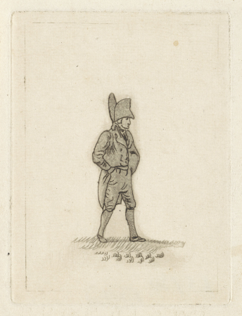 Man met steek op het hoofd, RP-P-1882-A-5730, Joannes Pieter Visser Bender, between 1795 and 1813