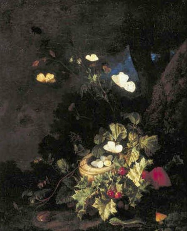 Bird's Nest at the Foot of a Tree, Franz de Hamilton, between 1661 and 1695