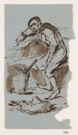 Rustende drijver, RP-T-2000-344, Johannes Tavenraat, 1869