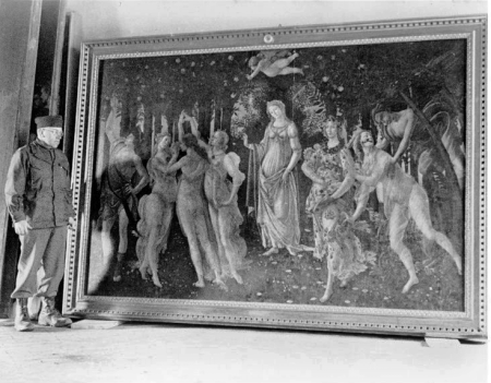 Botticelli's Primavera during WWII, Sandro Botticelli, circa 1945