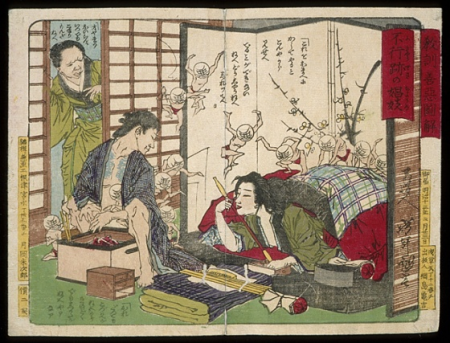 Moral Lessons through Good and Evil (image 4 of 4), Yoshitoshi, 1880