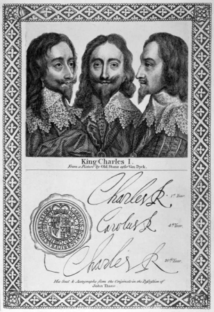 King Charles I from a picture by Old Stone after Van Dyck bw, Anthony van Dyck, between 1788 and 1793