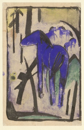 Marc - Die Mutterstute der blauen Pferde II, 1913, Slg. Sprengel I,185, Franz Marc