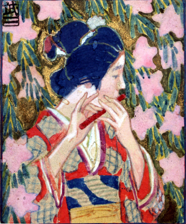 Six Themes about Music (Fue) by Fujishima Takeji (Hiroshima Art Museum), Fujishima Takeji, between 1901 and 1906