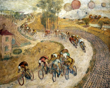 Cyclists, Jeremi Kubicki, 1935