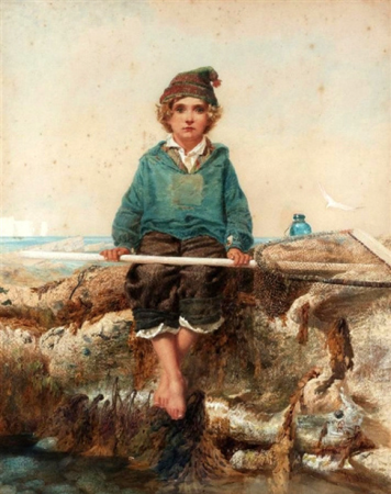 The Little Shrimper by Alfred Downing Fripp, Alfred Downing Fripp