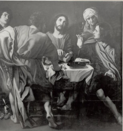 The supper at Emmaus: Christ is recognized while breaking the bread (Luke 24:30-31), Peter Paul Rubens, circa 1608