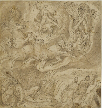 The Fall of Phaeton, Frans Floris I, between 1550 and 1575