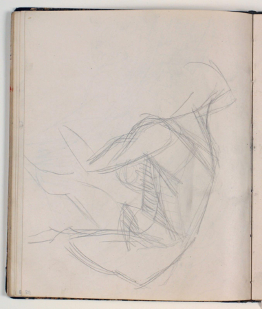 Model study. Sketch for P. S. Christiansen's gravestone, Niels Larsen Stevns