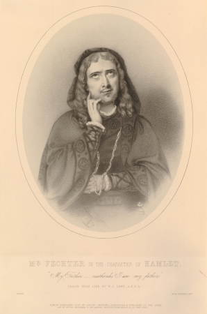 Mr. Fechter in the Character of Hamlet., Richard James Lane, 1861