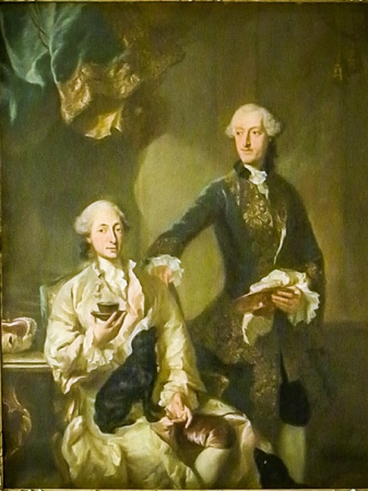 Double portrait of Elector Max III. Joseph of Bavaria and Count Johann Anton von Seeau, Georg Desmarées