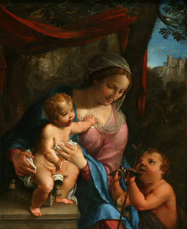 Madonna and Child with the Infant St John the Baptist, Angelo Caroselli, between 1605 and 1652