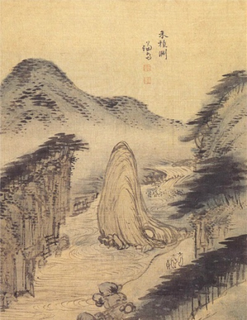 Hwajeokyeon drawn by Jeong Seon, Jeong Seon