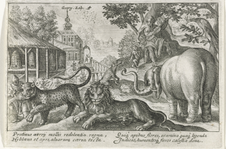 Aristaeus en Orpheus Compendium Operum Virgilianorum (serietitel), RP-P-OB-16.015, 1612