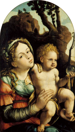 Virgem com o Menino, Jan van Scorel, 1526