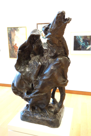 Unidentified work by Solon H. Borglum, view 1 - New Britain Museum of American Art - DSC09064, Solon Borglum