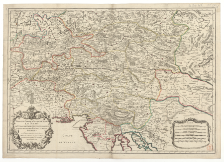 Part of the circle of Austria where are the duchies of Stiria, Carinthia, Carniola... / by Mr. Sanson, ..., 1709