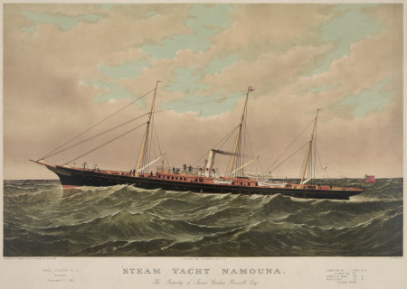 Namouna (steam yacht) by Parsons, Charles R. Parsons, circa 1882