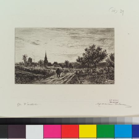 Landscape, evening effect (return to the Gîte), 1866