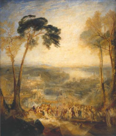 Phryne Going to the Public Baths as Venus: Demosthenes Taunted by Aeschines, J. M. W. Turner, 1838