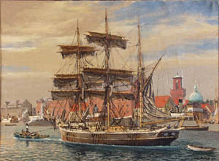 View of the Port of Copenhagen., Christian Bogø, between 1900 and 1945