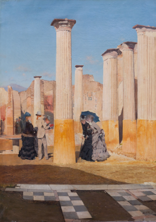 Forum in Pompeii, Giuseppe De Nittis, 1875