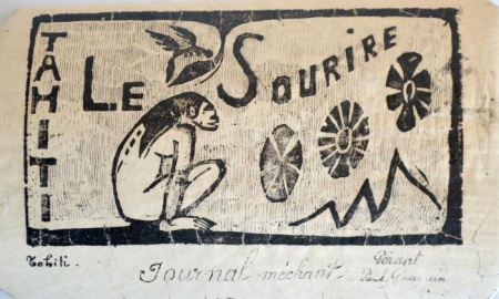 Head piece for "Le Sourire" (Monkey), Paul Gauguin, between 1899 and 1900