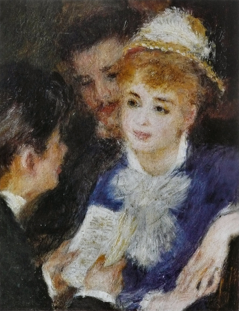 La Lecture du rôle, Pierre-Auguste Renoir, between 1874 and 1876
