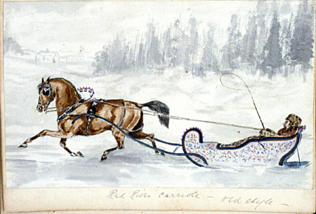 Red River Carriole - Old Style, H. Bullock Webster, from 1874 until 1880