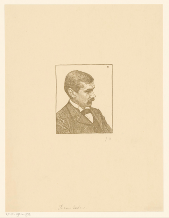 Portret van Frederik van Eeden, RP-P-1926-959, Jan Veth, between 1880 and 1900