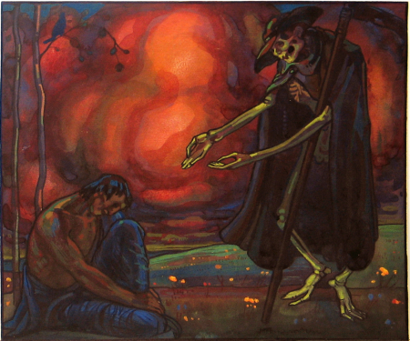 „Surm ja väsinu“, Nikolai Triik, between 1911 and 1912