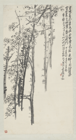 "Wu Junqing's Plum Blossom Scroll", Wu Chang-shuo, 1917