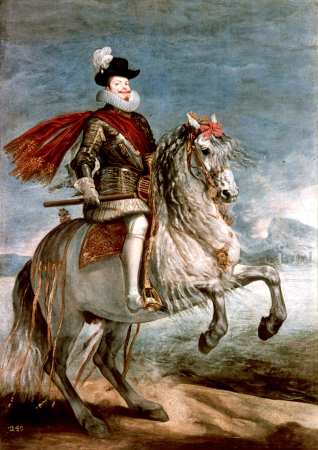 Equestrian Portrait of Philip III, Diego Velázquez, circa 1635
