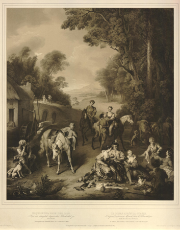 Erquickung nach der Jagd (Refreshments after the Hunt), Johann Wölfle, 1849-1851 (circa)