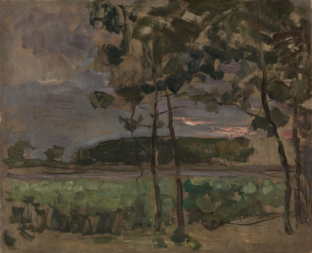 Field with Young Trees in the Foreground, Piet Mondrian, circa 1907