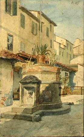 Riccardo meacci, pozzo di mercato vecchio (lato ghetto), before 1880s, gdsu, Riccardo Meacci, 1880s