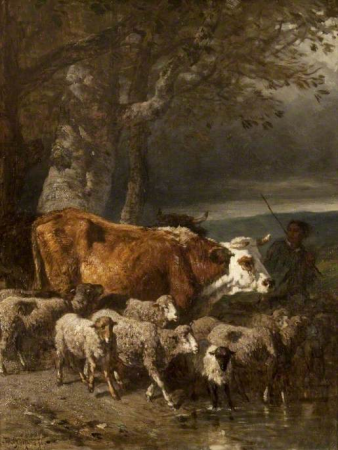 Returning from Market, Constant Troyon, 1851