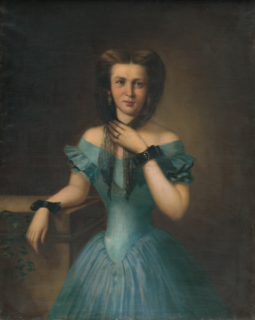 Portrait of a widow, József Molnár, 1850