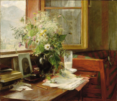View through a window., Bertha Wegmann, between 1865 and 1926