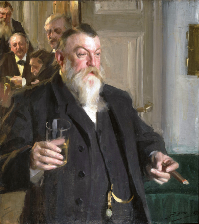 A Toast in the Idun Society, Anders Zorn, 1892