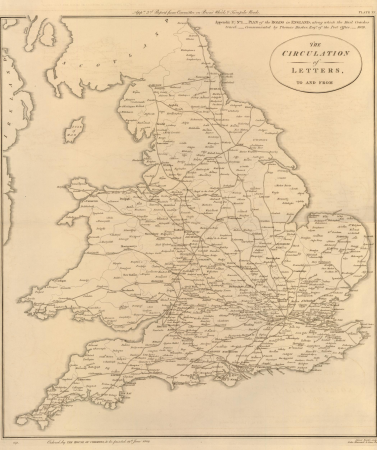 The Circulation of Letters to and from, James Basire, 1809